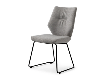 LXR02 - Sled base fabric chair by LEOLUX LX - view 2